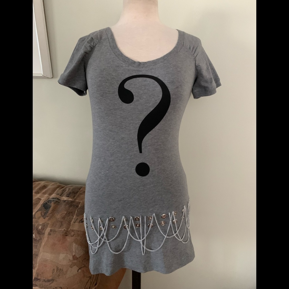 Moschino Couture Milano ! Grey T-shirt new with tags size USA 4